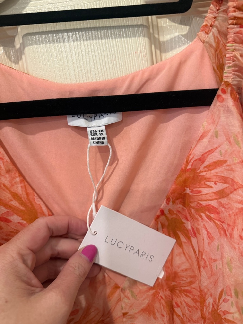 Lucy Paris NWT Azalea floral dress, 1X - Picture 4 of 7
